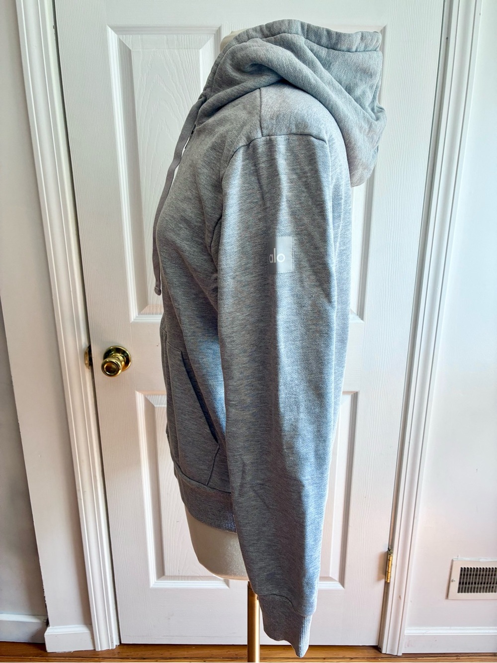 Alo Heather Gray Zip Up Hoodie - Picture 4 of 6